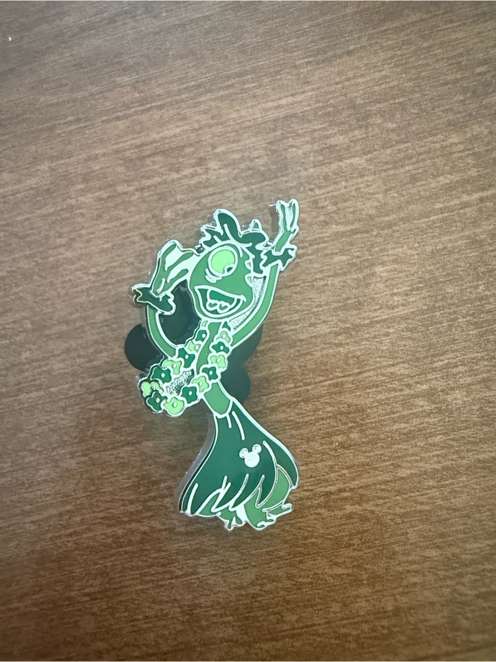 Green pleakley hidden Mickey pin